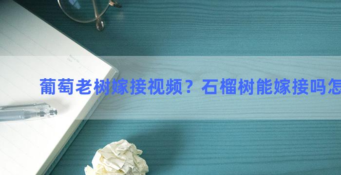 葡萄老树嫁接视频？石榴树能嫁接吗怎么嫁接